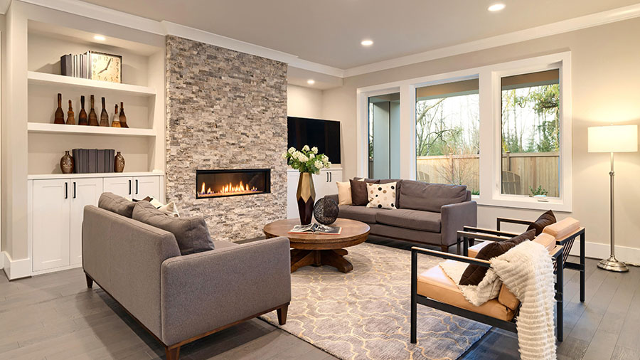 Interior of a house seen while completing home inspections services 